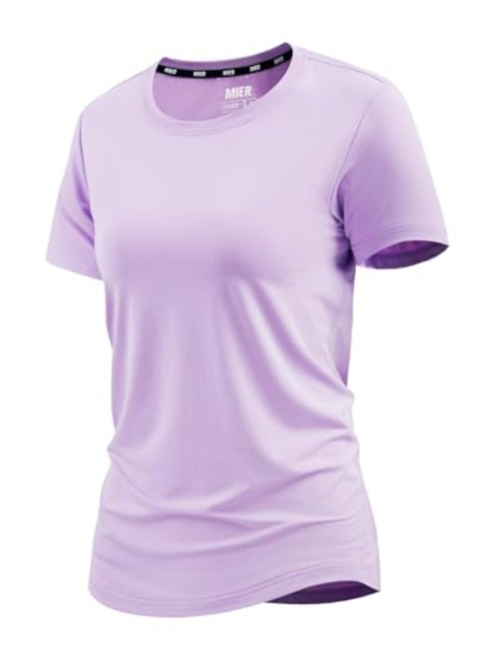 MIER Women's Dry Fit Active T-Shirt Short Sleeve Crew Neck Gym Workout Tee